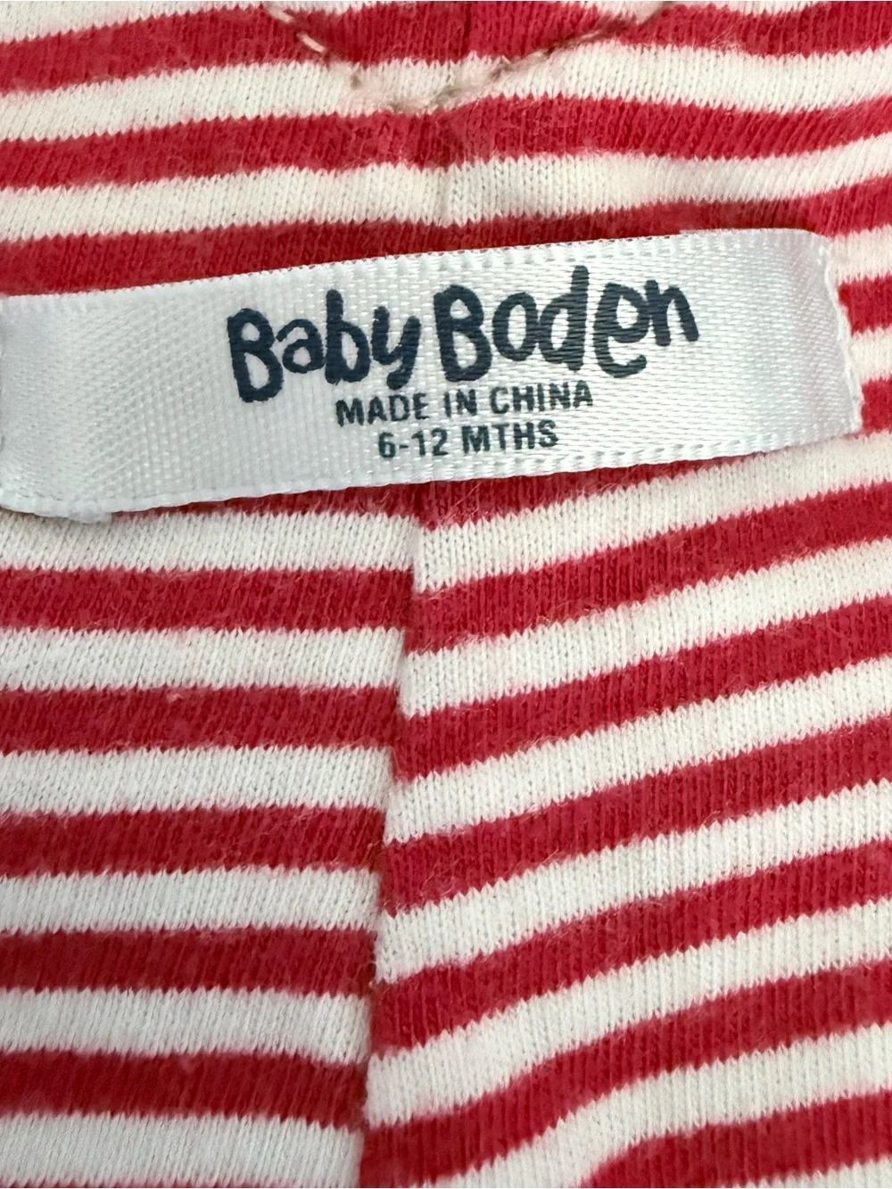Baby Boden 6-12M Gray Corduroy Cargo Overalls Striped Lined